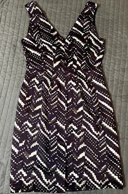 NWOT Banana Republic Sleeveless Geometric V-Neck Dress Size 4